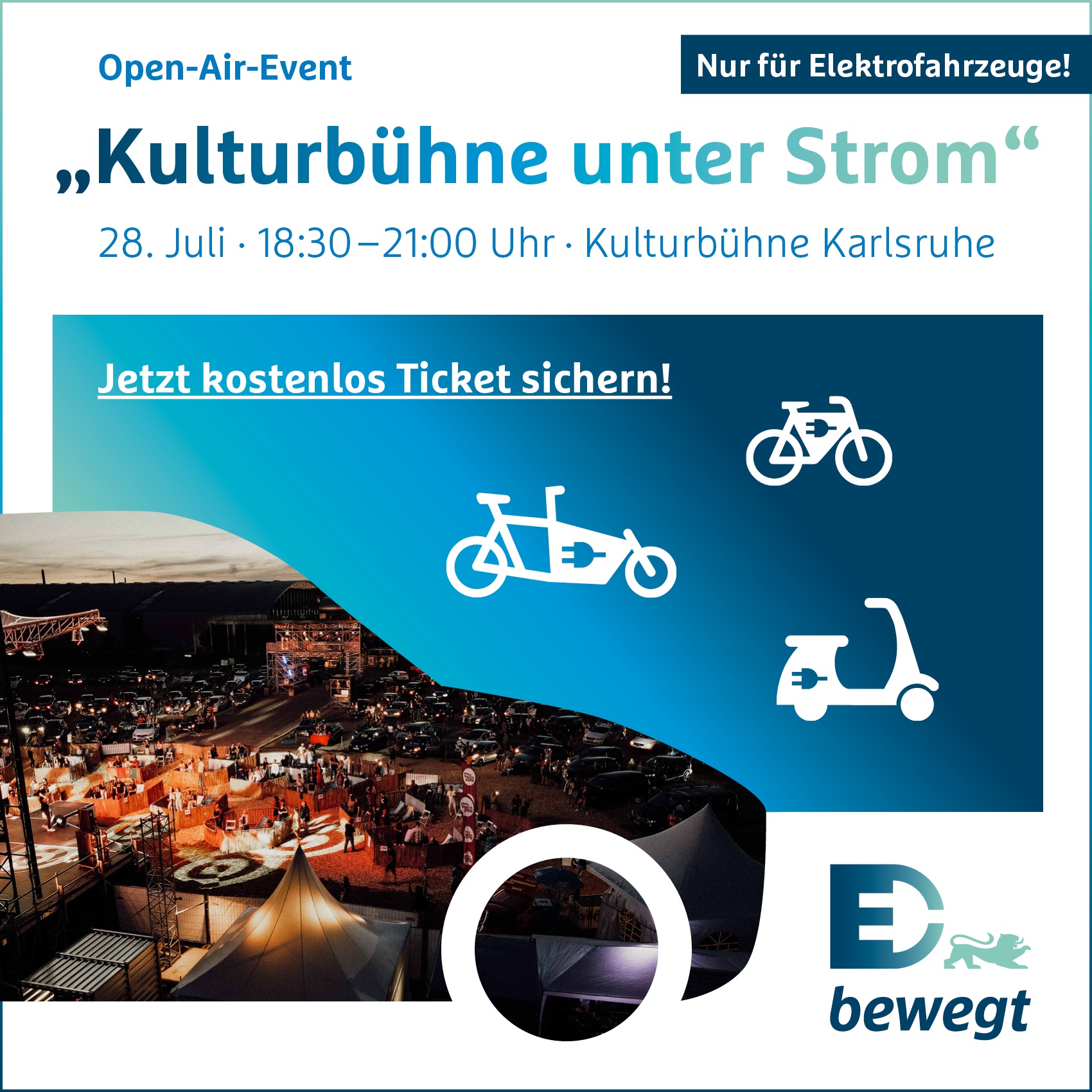 Open-Air-Event „Kulturbühne unter Strom“