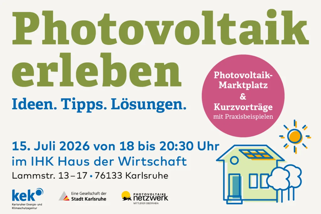 Visual der Veranstaltung Photovoltaik erleben am 15. Juli 2026