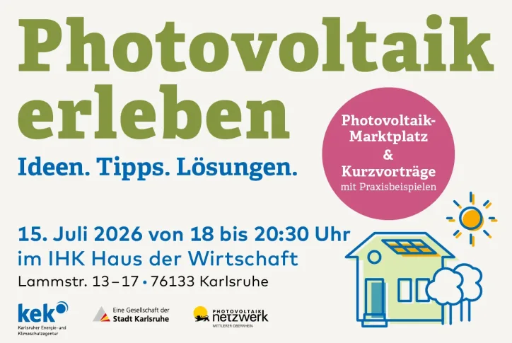 Visual der Veranstaltung Photovoltaik erleben am 15. Juli 2026